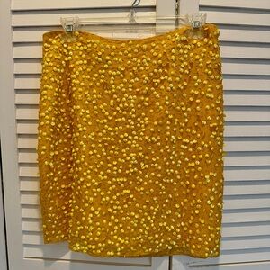 Muse Golden Sequin Pencil Skirt